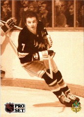 1991 Pro Set Rod Gilbert #593 New York Rangers